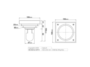 Phễu Thoát Sàn Kanly GCP10