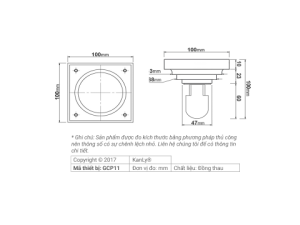 Phễu Thoát Sàn Kanly GCP11