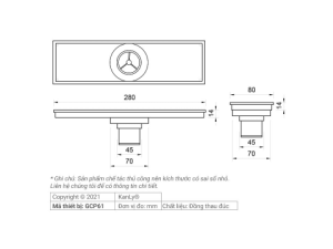 Phễu Thoát Sàn Kanly GCP61