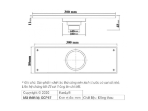 Phễu Thoát Sàn Kanly GCP67