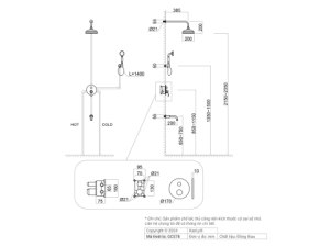 Sen Tắm Âm Tường Kanly GCS78