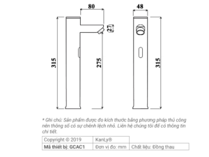 Vòi Lavabo Cảm Ứng Kanly GCAC1