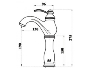 Vòi Lavabo Nóng Lạnh Kanly GCA09