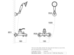 Sen Tắm Nóng Lạnh Kanly GCS21