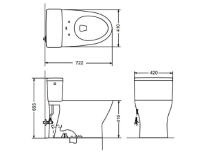 Bàn Cầu Thông Minh TOTO MS188VKW14