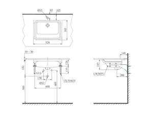 Lavabo Âm Bàn TOTO LT505T