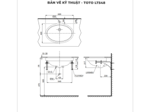 Lavabo Âm Bàn TOTO LT548