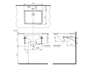 Lavabo Âm Bàn TOTO LW1535V