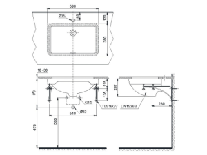 Lavabo Âm Bàn TOTO LW1536V