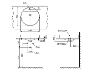 Lavabo Đặt Bàn TOTO LT700CTR