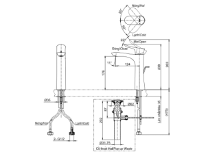 Vòi Lavabo Nóng Lạnh TOTO TLG01304V