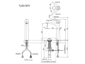 Vòi Lavabo Nóng Lạnh TOTO TLG01307V