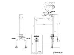 Vòi Lavabo Nóng Lạnh TOTO TLG07305V