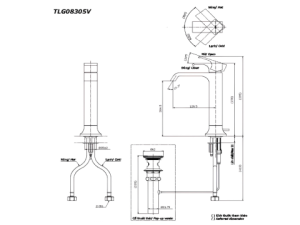 Vòi Lavabo Nóng Lạnh TOTO TLG08305V