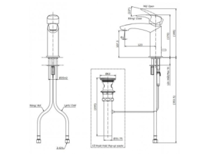 Vòi Lavabo Nóng Lạnh TOTO TLG09301V