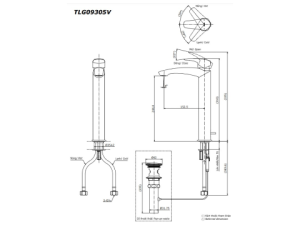 Vòi Lavabo Nóng Lạnh TOTO TLG09305V