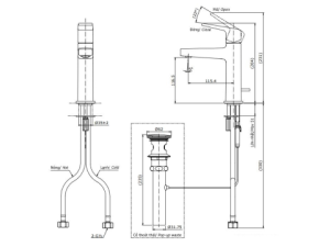 Vòi Lavabo Nóng Lạnh TOTO TLG10301V