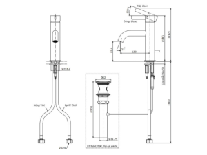 Vòi Lavabo Nóng Lạnh TOTO TLG11301V