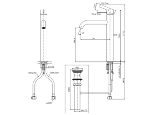 Vòi Lavabo Nóng Lạnh TOTO TLG11305V