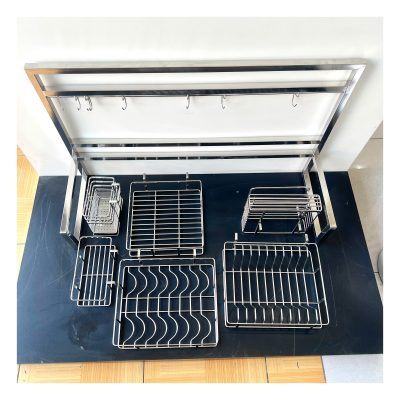 kệ chén đặt bàn đa năng làm từ chất liệu inox 304 cao cấp