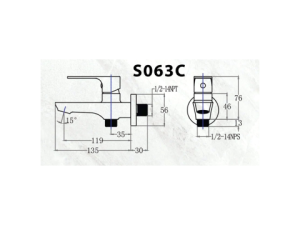 Sen Tắm Lạnh CAESAR S063C