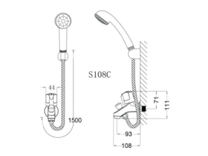 Sen Tắm Lạnh CAESAR S108C