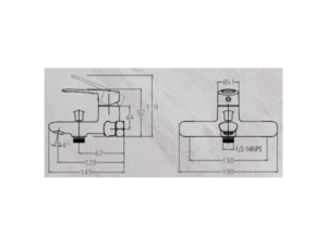 Sen Tắm Nóng Lạnh CAESAR S383C