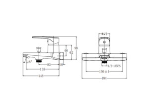 Sen Tắm Nóng Lạnh CAESAR S393C