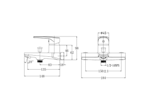 Sen Tắm Nóng Lạnh CAESAR S393CG