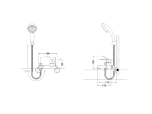 Sen Tắm Nóng Lạnh CAESAR S433C