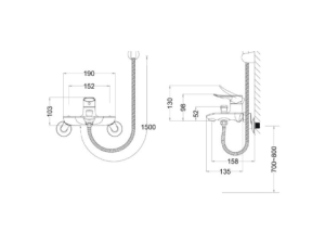 Sen Tắm Nóng Lạnh CAESAR S493C