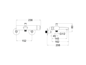 Sen Tắm Nóng Lạnh CAESAR S543C