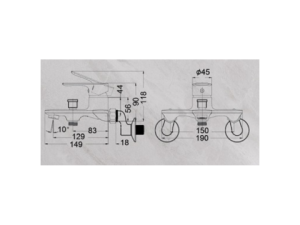 Sen Tắm Nóng Lạnh CAESAR S773C