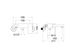 Sen Tắm Nóng Lạnh CAESAR S843C