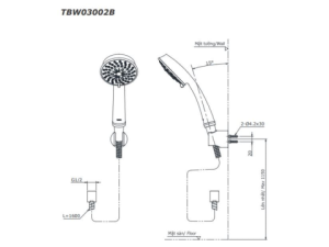 Tay Sen Tắm TOTO TBW03002B