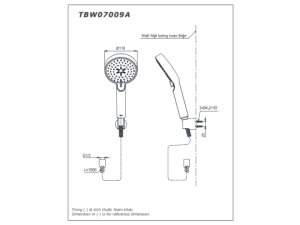 Tay Sen Tắm TOTO TBW07009A