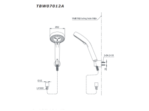 Tay Sen Tắm TOTO TBW07012A