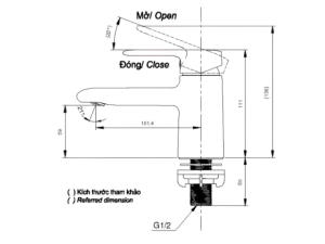 Vòi Lavabo Lạnh TOTO TVLC101NSR