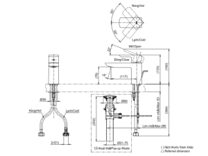 Vòi Lavabo Nóng Lạnh TOTO TLG02301V