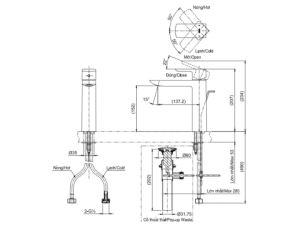 Vòi Lavabo Nóng Lạnh TOTO TLG02304V