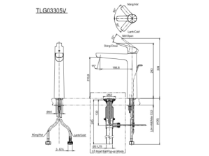 Vòi Lavabo Nóng Lạnh TOTO TLG03305V