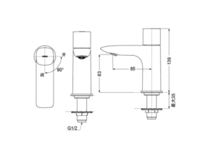 Vòi Lavabo Lạnh TOTO TLG04101B