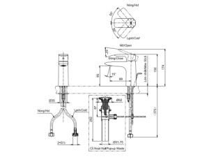 Vòi Lavabo Nóng Lạnh TOTO TLG04301V