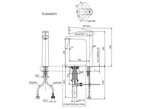 Vòi Lavabo Nóng Lạnh TOTO TLG04307V