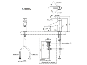 Vòi Lavabo Nóng Lạnh TOTO TLS01301V