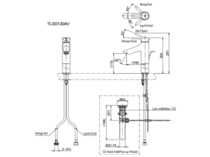 Vòi Lavabo Nóng Lạnh TOTO TLS01304V