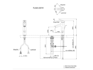 Vòi Lavabo Nóng Lạnh TOTO TLS01307V