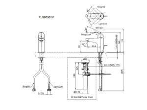 Vòi Lavabo Nóng Lạnh TOTO TLS03301V