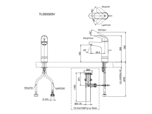 Vòi Lavabo Nóng Lạnh TOTO TLS03303V