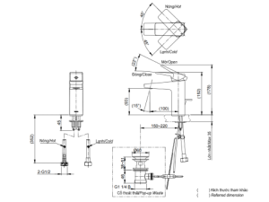 Vòi Lavabo Nóng Lạnh TOTO TVLM108RU